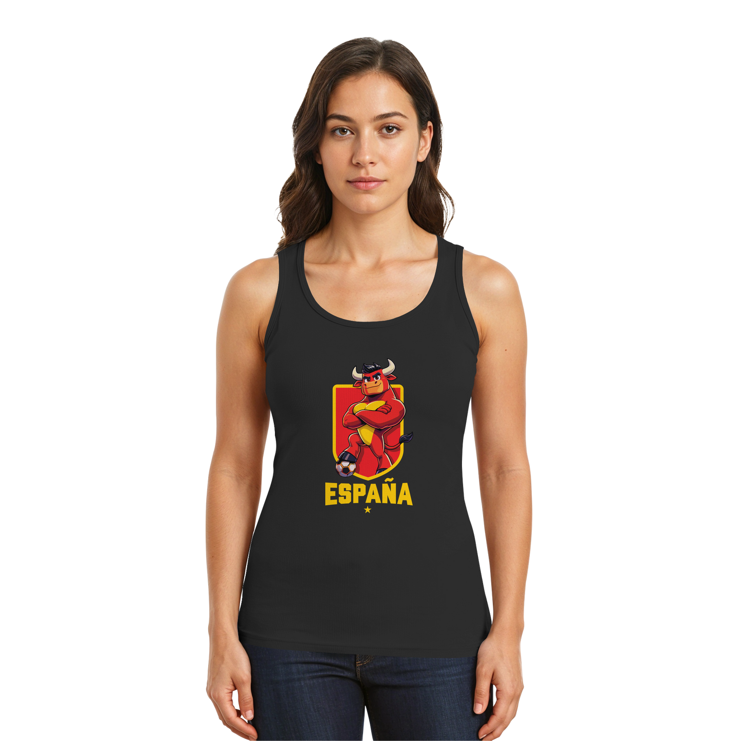 Spain takes the field. - Tank-Top