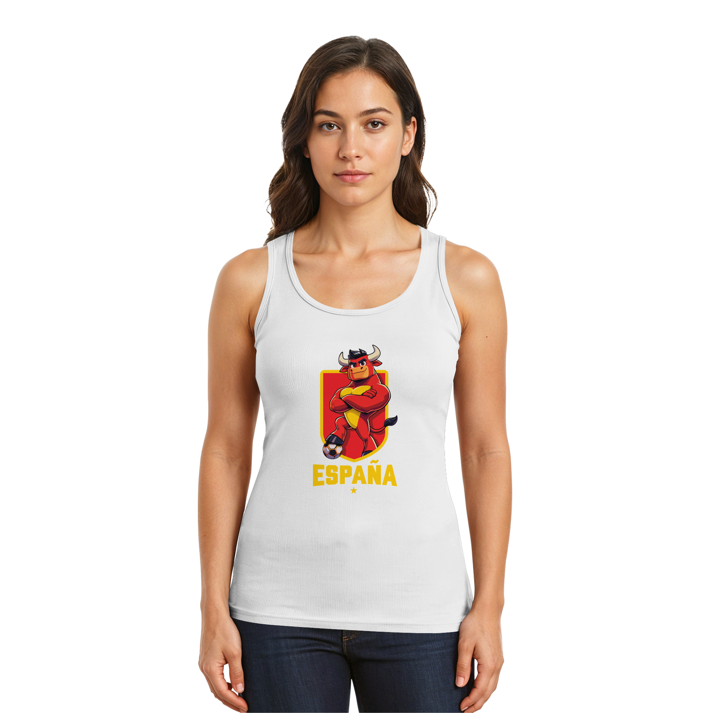 Spain takes the field. - Tank-Top